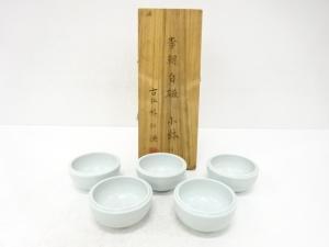 古仙朴仁源造　李朝白磁　小鉢　5客揃